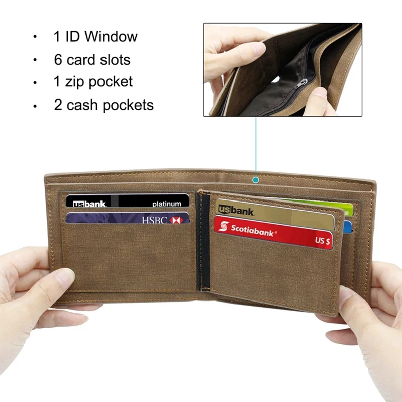 Personalized Leather Bifold Wallet