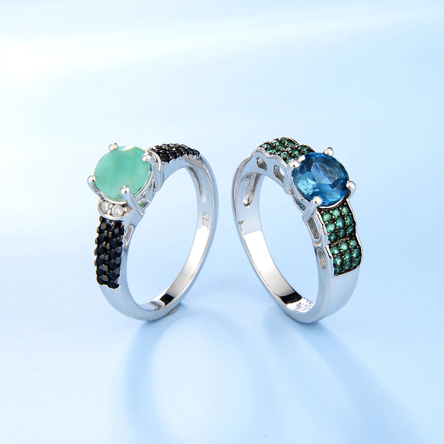Natural Emerald Engagement Ring For Women