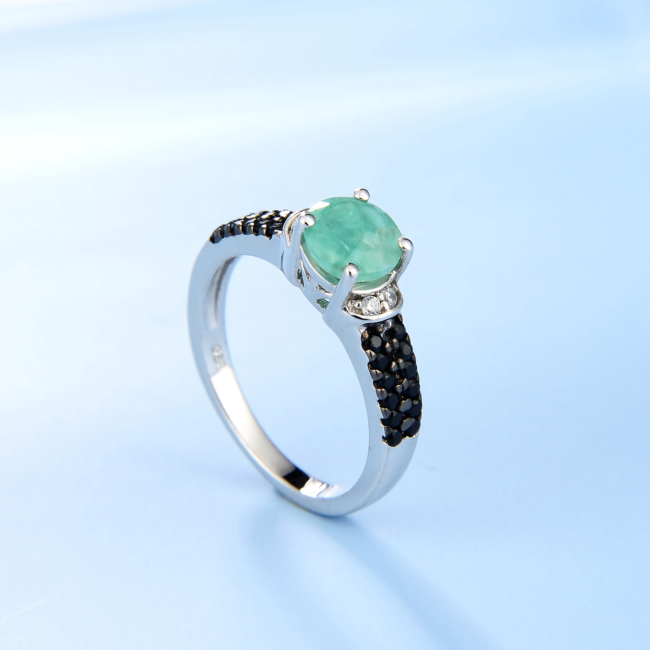 Natural Emerald Engagement Ring For Women