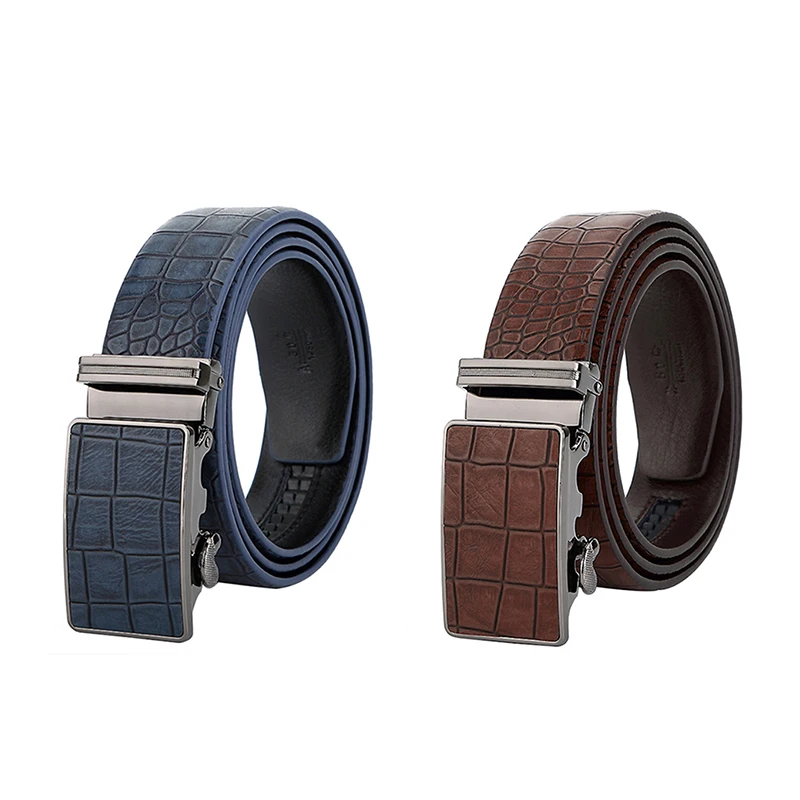 Automatic Crocodile Pattern Belts for Men