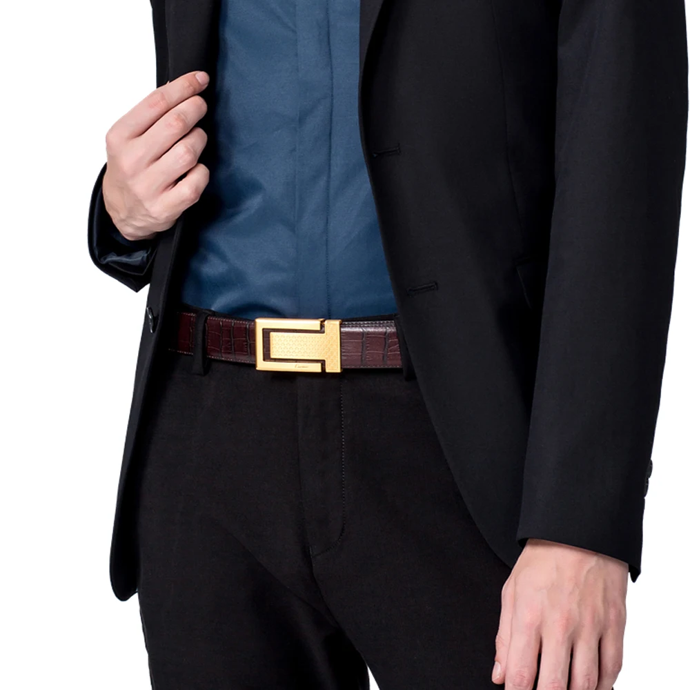 Men's Genuine Leather Dress Belt