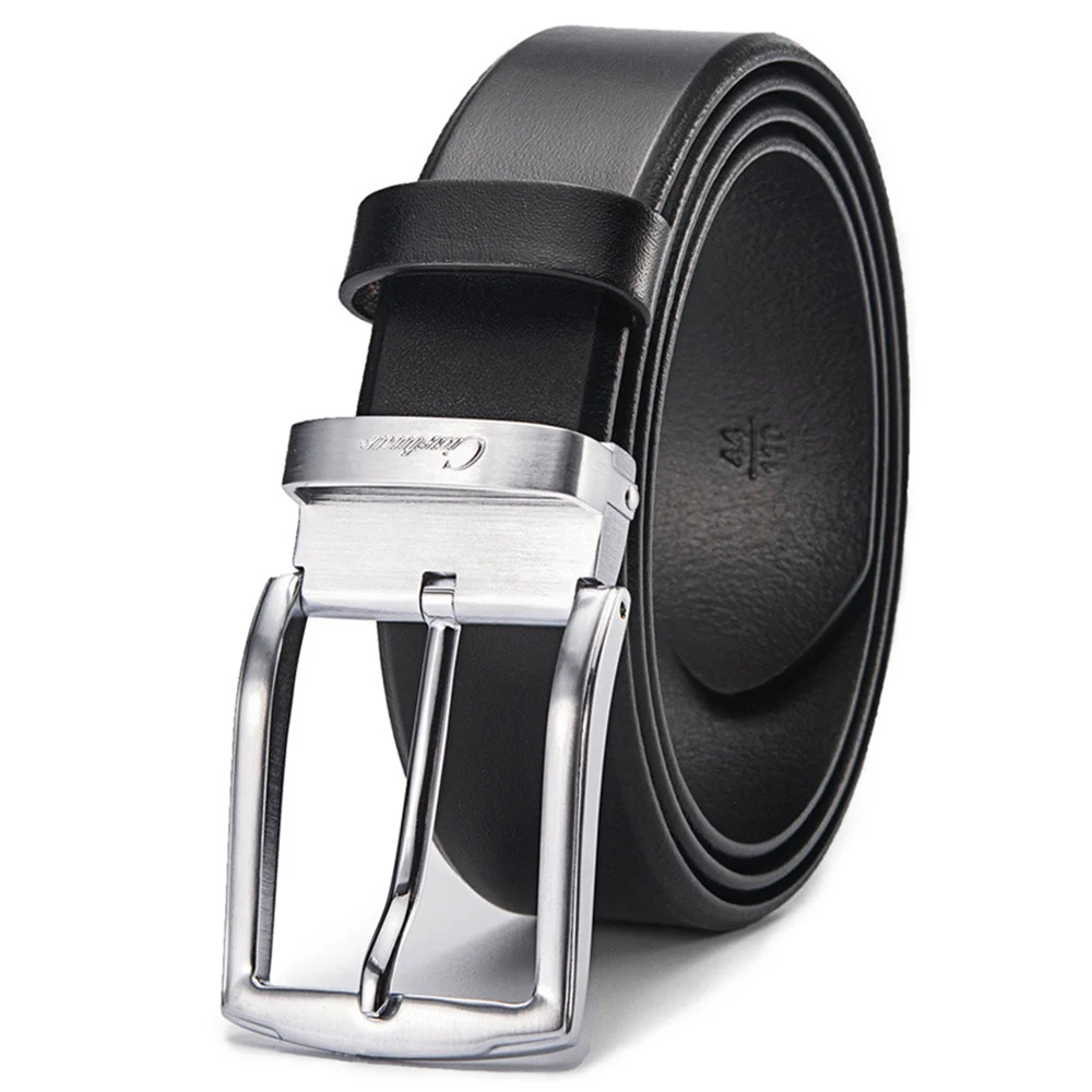 Mens Genuine Leather Designer Dress Belt