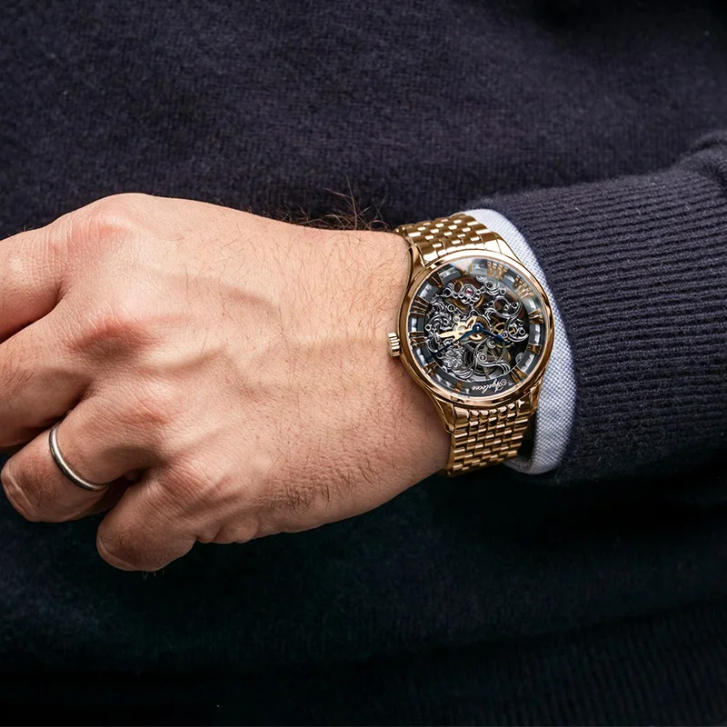 AGELOCER Luxury Self-wind Sapphire Skeleton Watch