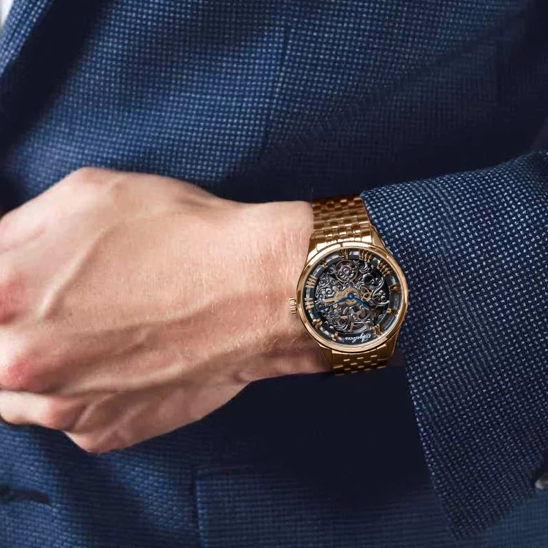 AGELOCER Luxury Self-wind Sapphire Skeleton Watch