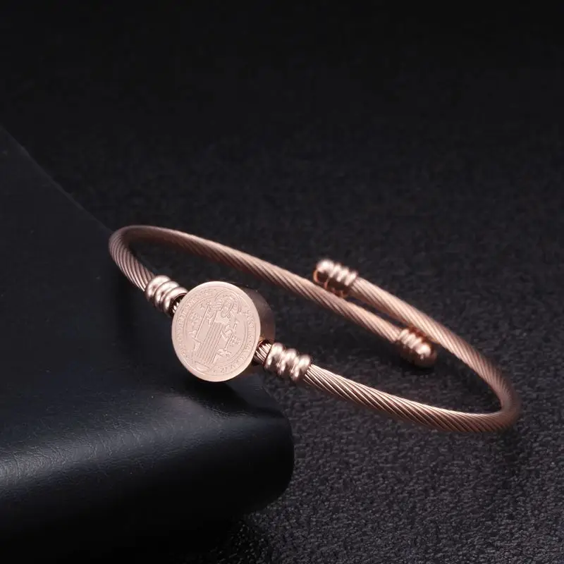 High Quality Miraculous Mary Cuff Charm Bracelets