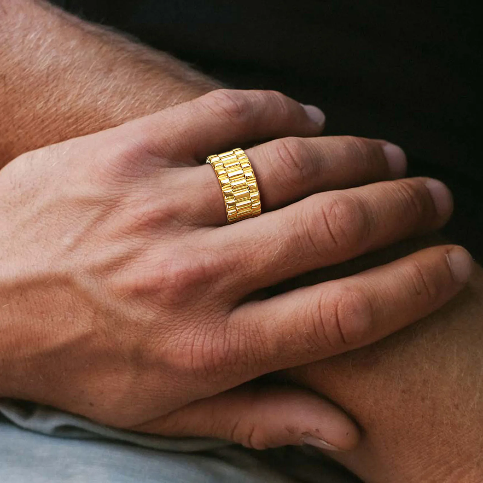 11mm Watch Band Shaped Ring for Men