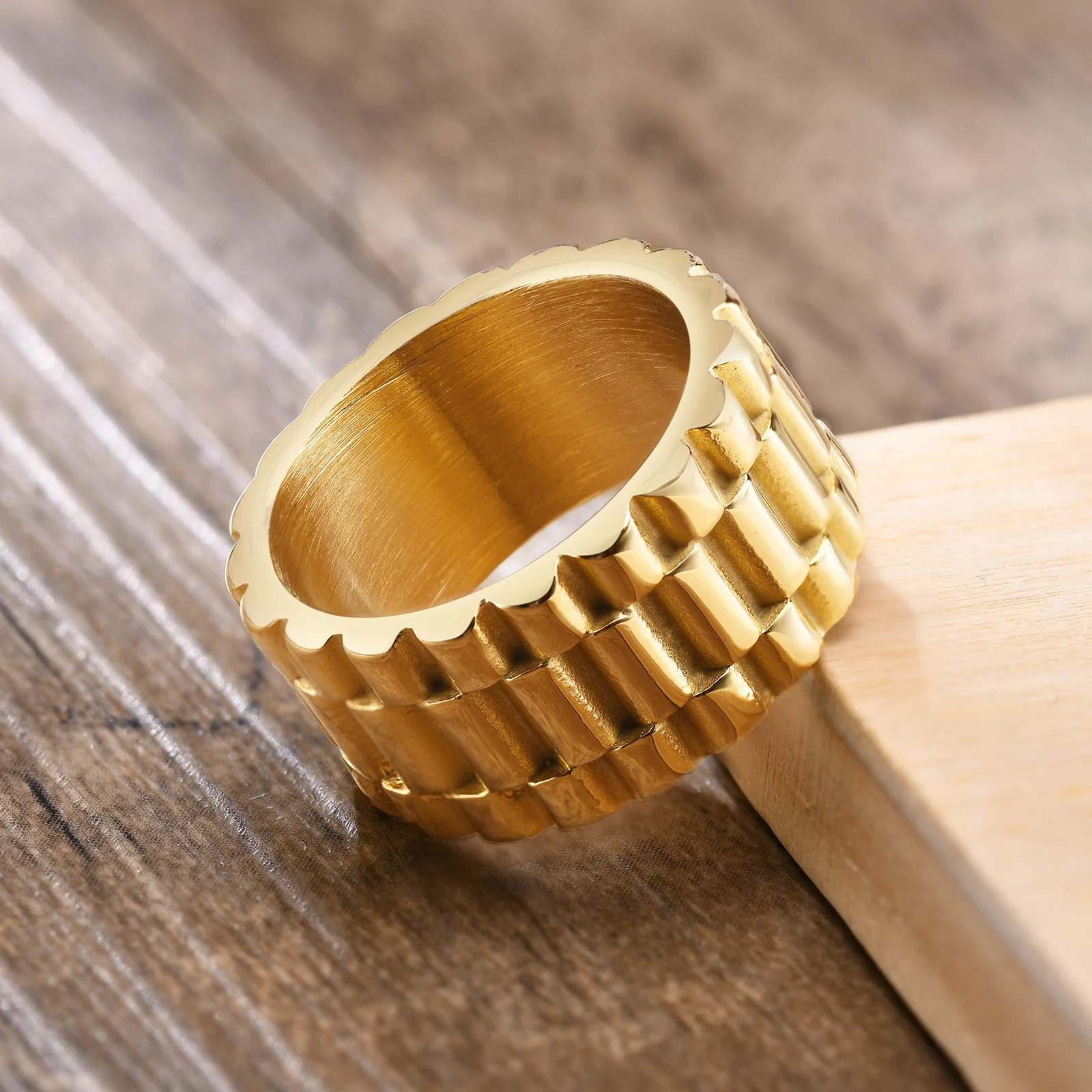 11mm Watch Band Shaped Ring for Men