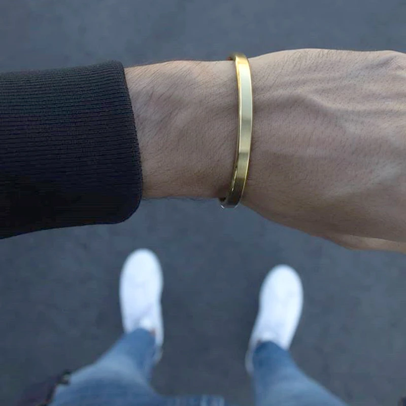 Stainless Steel Minimalist Cuff Bracelets