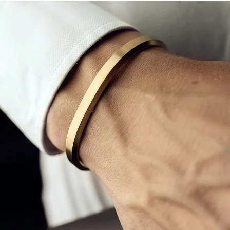 Stainless Steel Minimalist Cuff Bracelets