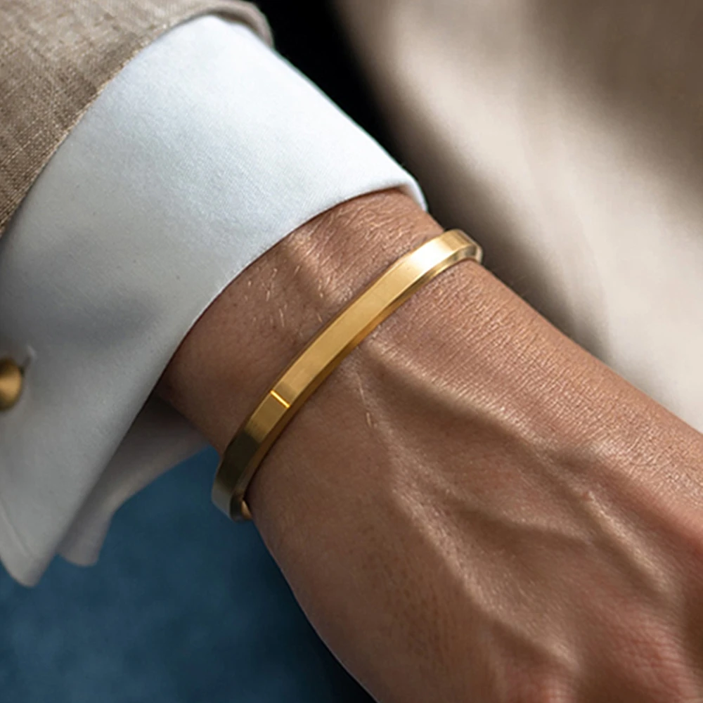 Stainless Steel Minimalist Cuff Bracelets