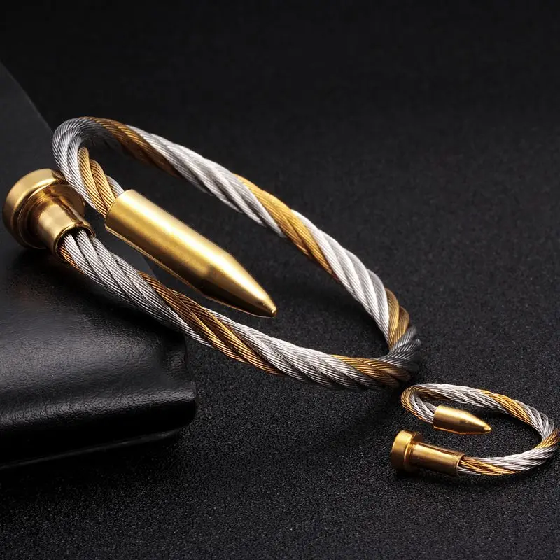 Women Men Twisted Cable Adjustable Cuff Bangle Bracelet