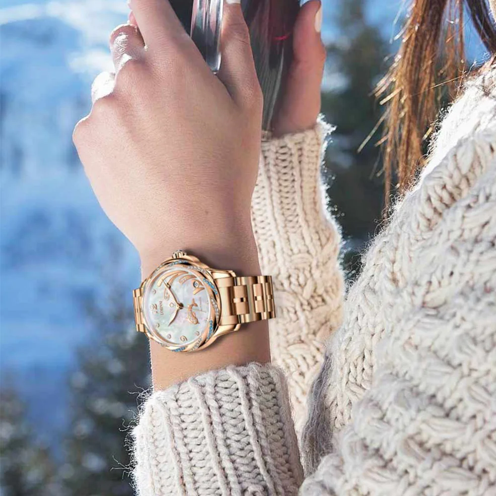 Lobinni Mechanical Rhinestone Watches