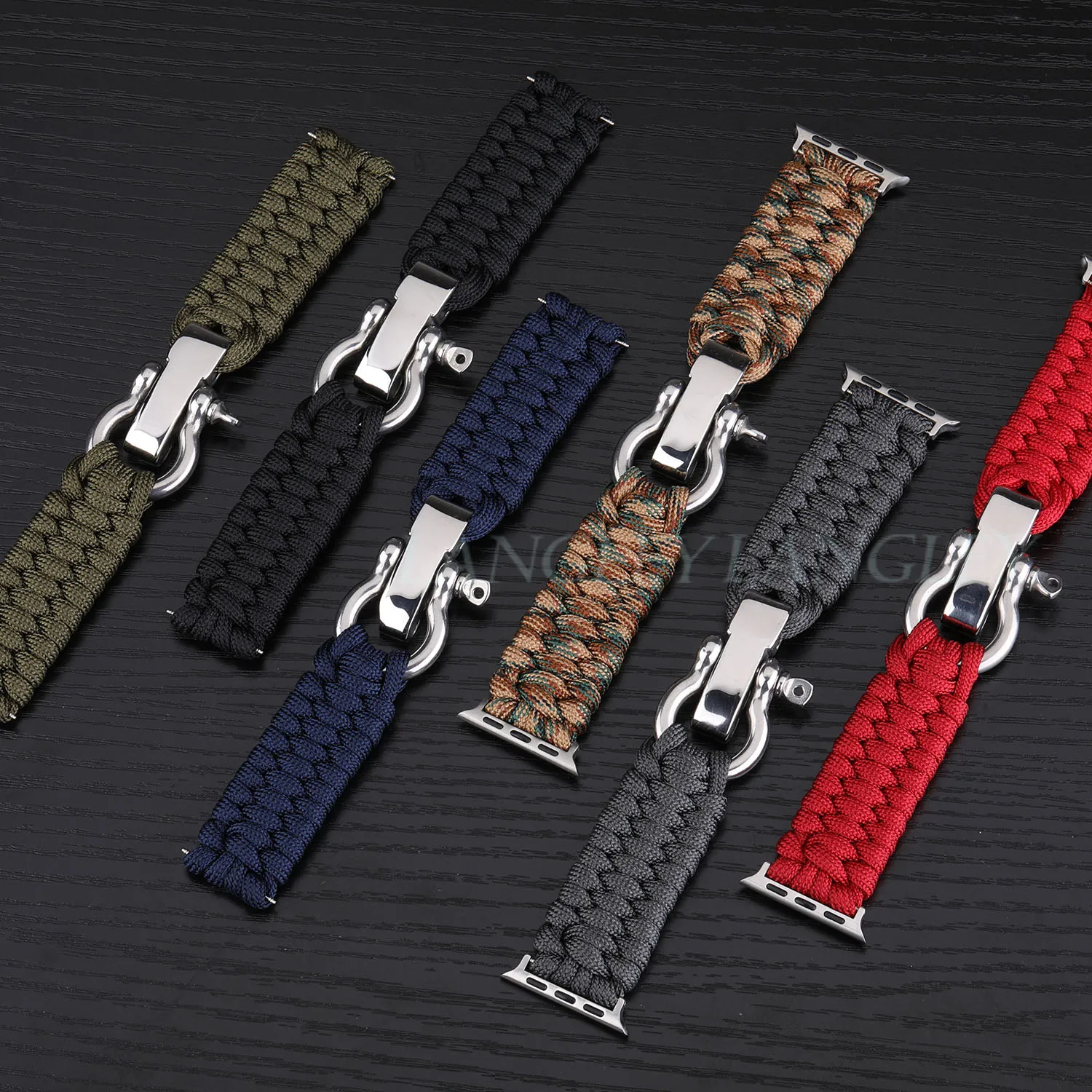 Outdoor Survival Paracord Rope 22mm Watch Strap