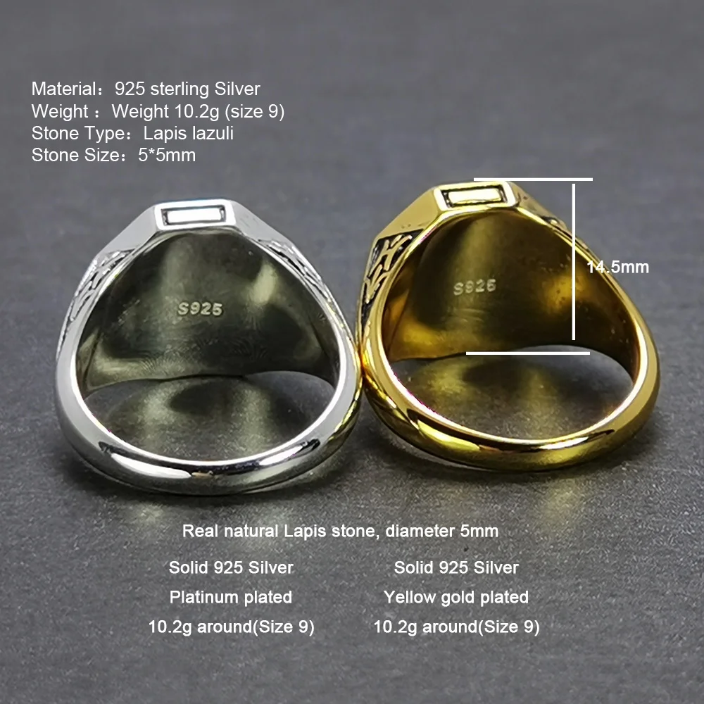 The Vampire Diaries Originals Sunlight Protection Lapis Ring