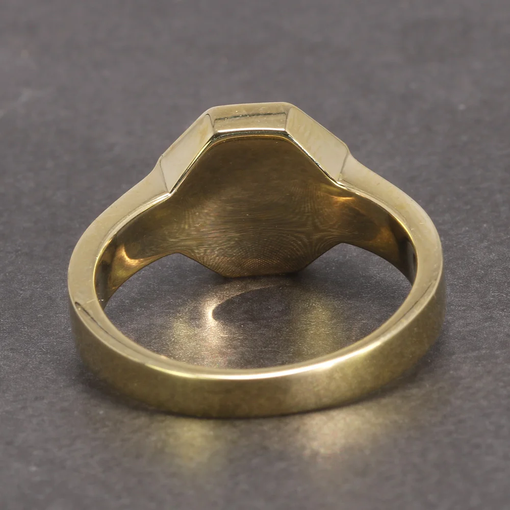 Handmade Mens Ring With Natural Lapis Lazuli Stone
