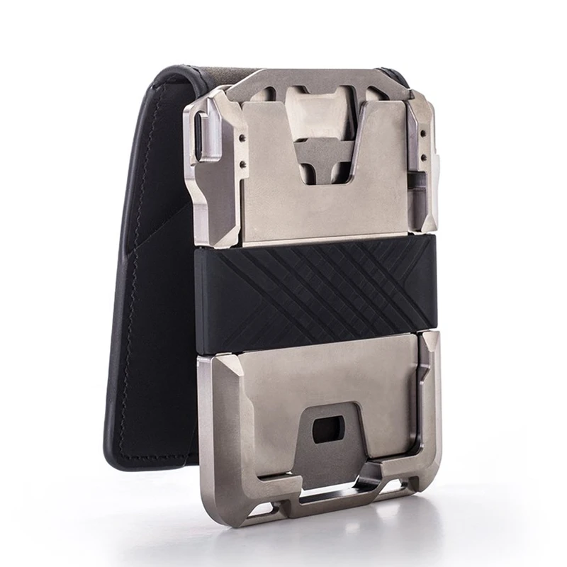 RFID Blocking Metal Tactical Minimalist Wallet for Men