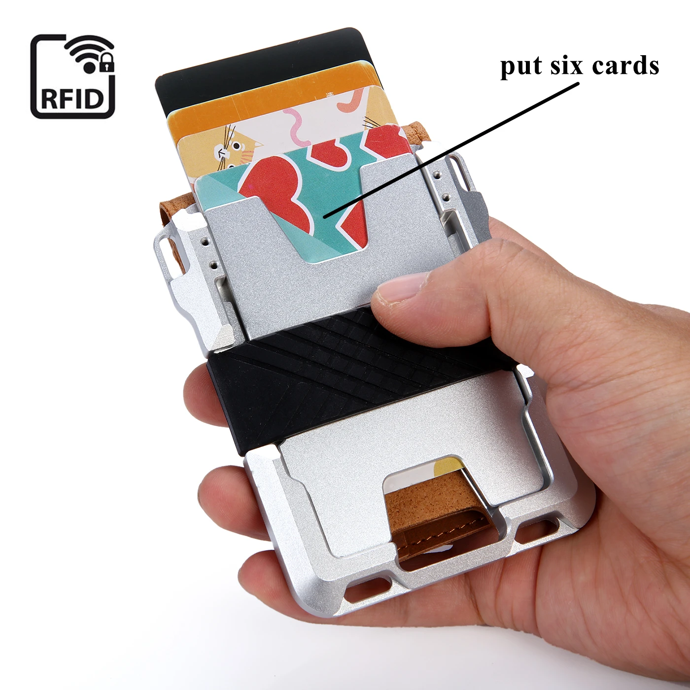 RFID Blocking Metal Tactical Minimalist Wallet for Men