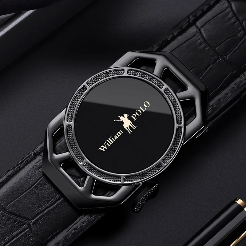 Mens Full-grain Leather Ratchet Dress Belts