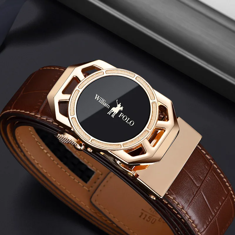 Mens Full-grain Leather Ratchet Dress Belts
