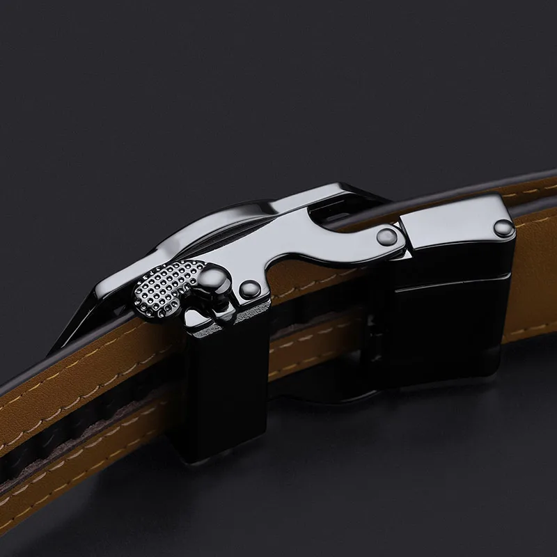 Mens Full-grain Leather Ratchet Dress Belts