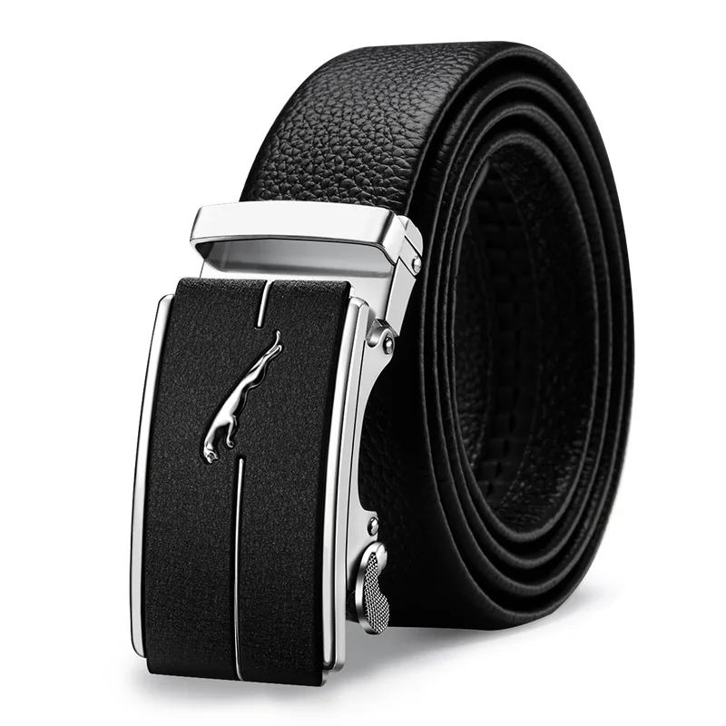 Luxury Jaguar Men's Belt Cowhide Genuine Leather