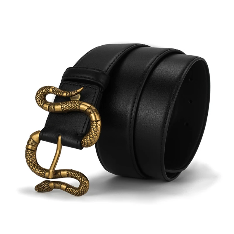 Designer Belts for Women with Snake Buckle