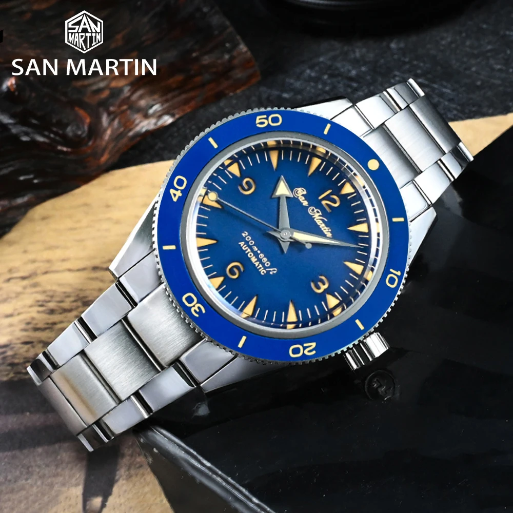 San Martin SN051-G Seamaster Mens Diver Watch
