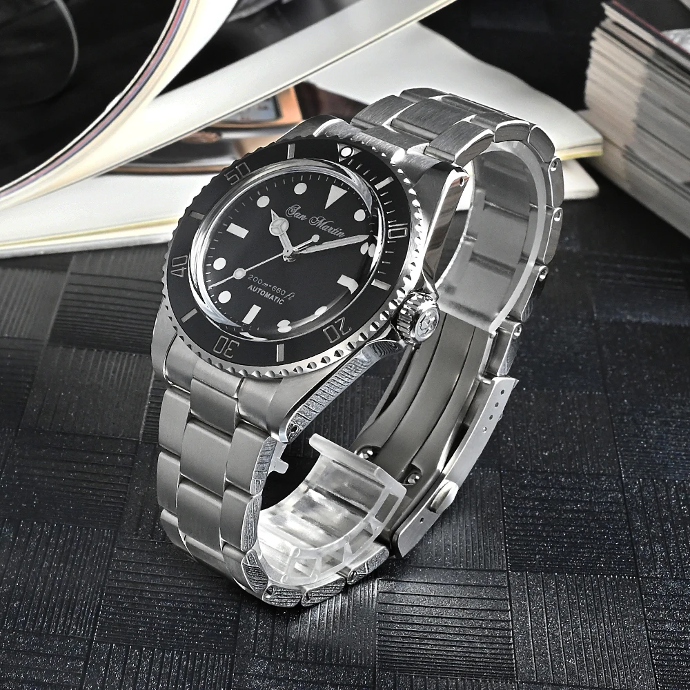 San Martin Water Ghost SN006-G Mens Diver Watch