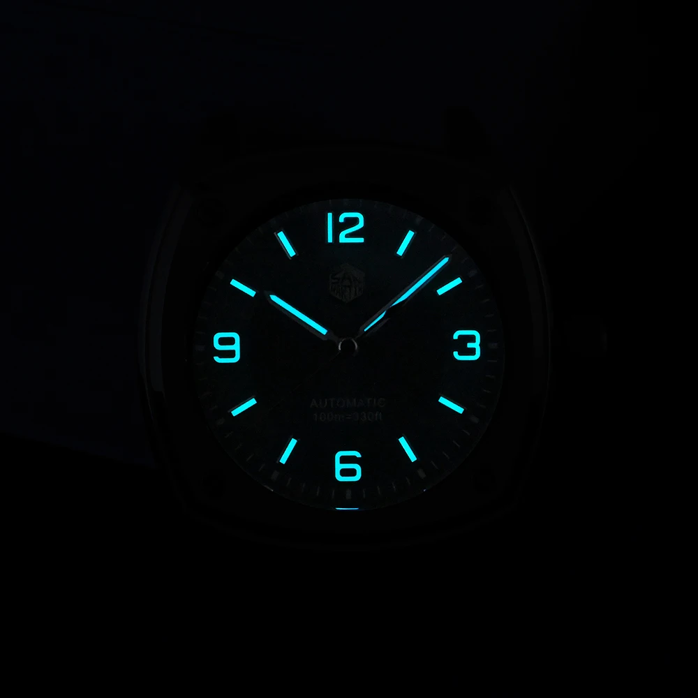 San Martin SN026-G-B Original Design Square Sports Watch