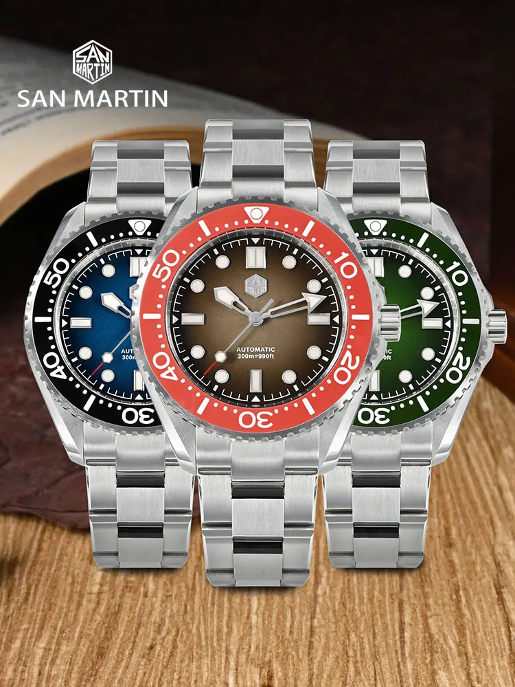 San Martin SN0036-G Luxury Mens Diver Watch