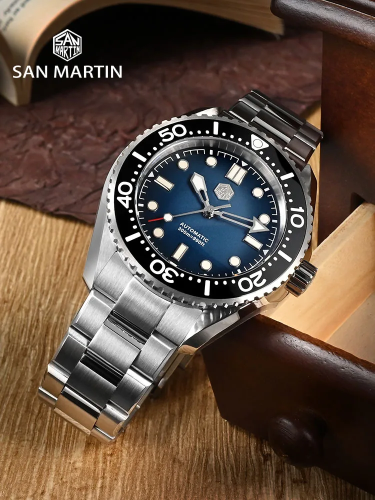 San Martin SN0036-G Luxury Mens Diver Watch