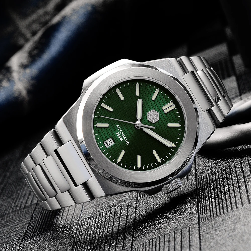 San Martin SN076G Diver Retro Luxury Mens Watches