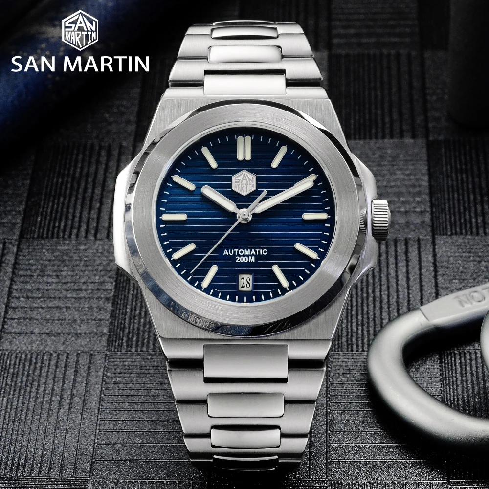 San Martin SN076G Diver Retro Luxury Mens Watches
