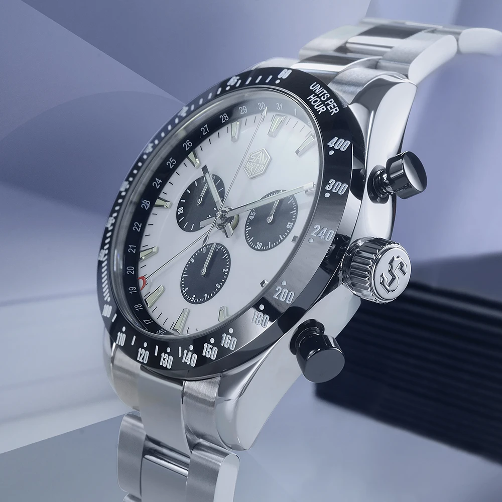 San Martin SN018-G Mens Quartz Chronograph Watch