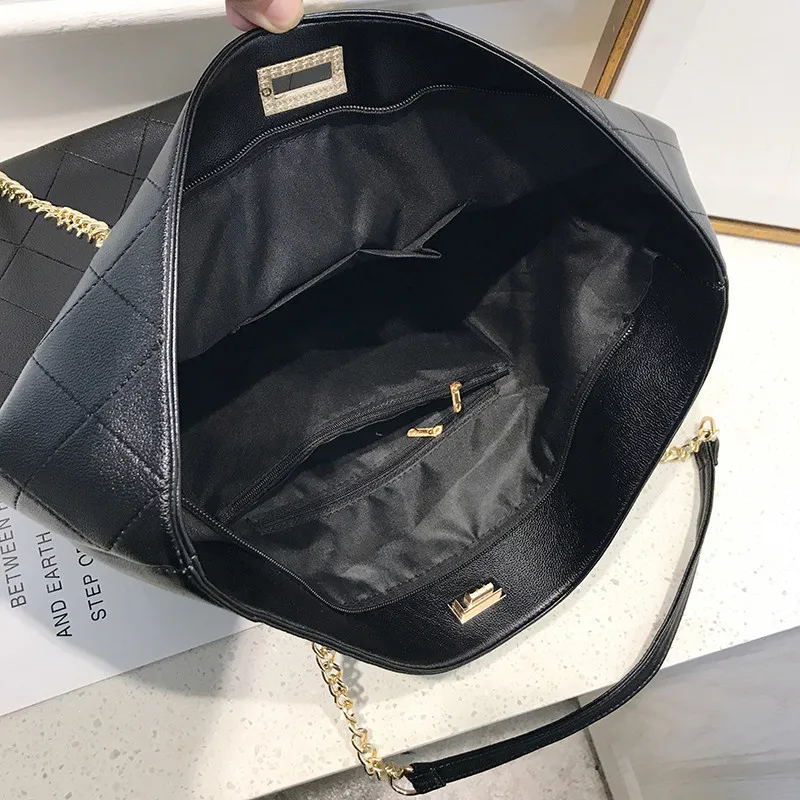 Womens Tote Shoulder Bag PU Leather Big Capacity