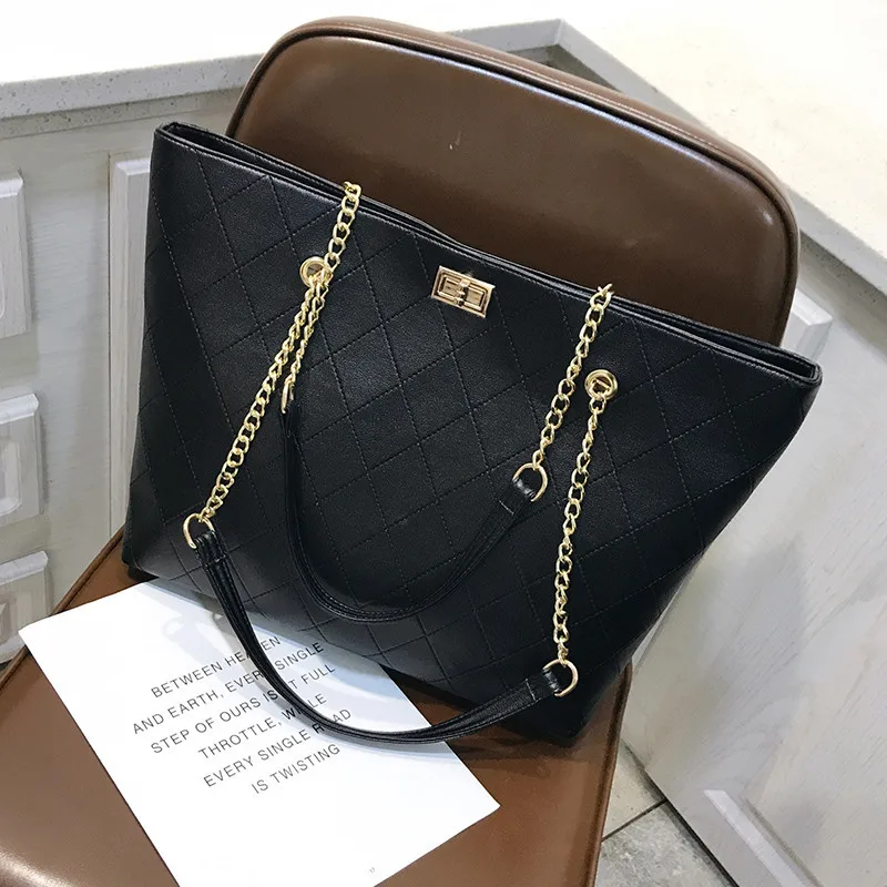 Womens Tote Shoulder Bag PU Leather Big Capacity