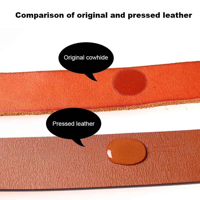 Vintage Cowhide Mens Belts with Alloy Pin Buckle