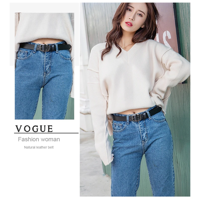 Fashion Natural Leather Womens Belt High Quality