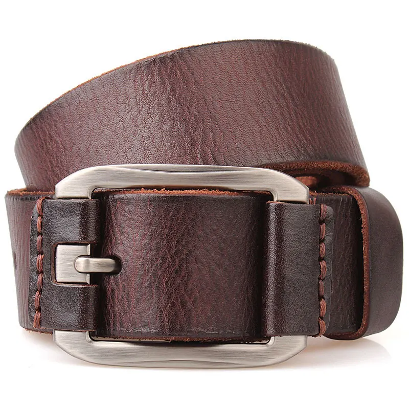 Men's Casual Leather Belt Natural Leather
