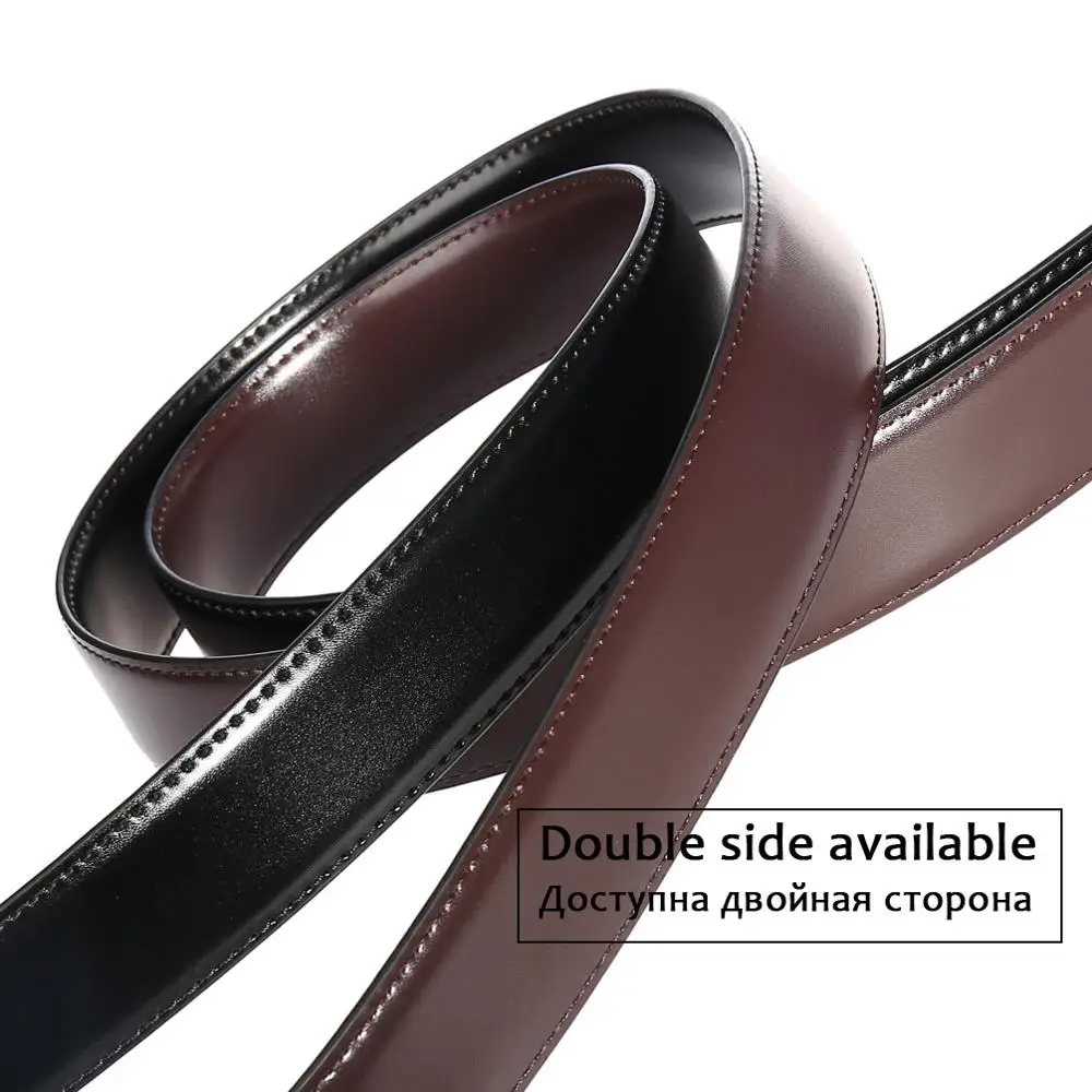 Men Casual Leather Dress Belt Single Prong Buckle