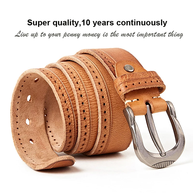 Men's Designer Top Grain Leather Belt