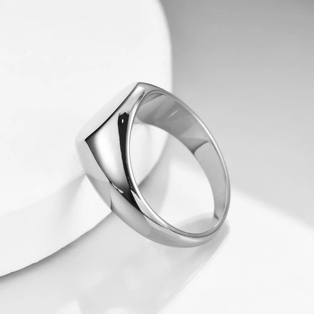 Personalized Engraved Initial Signet Rings