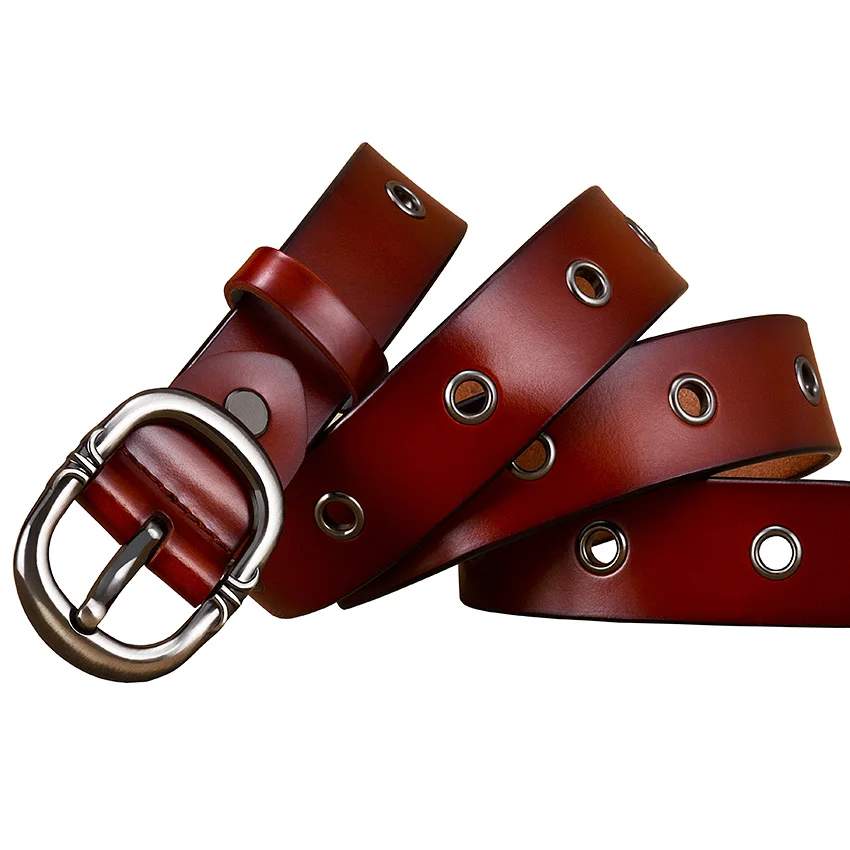 Hollow Genuine Leather Belts for Women