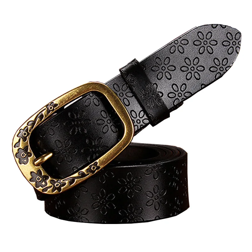 Vintage Floral Pin Buckle Strap for Jeans