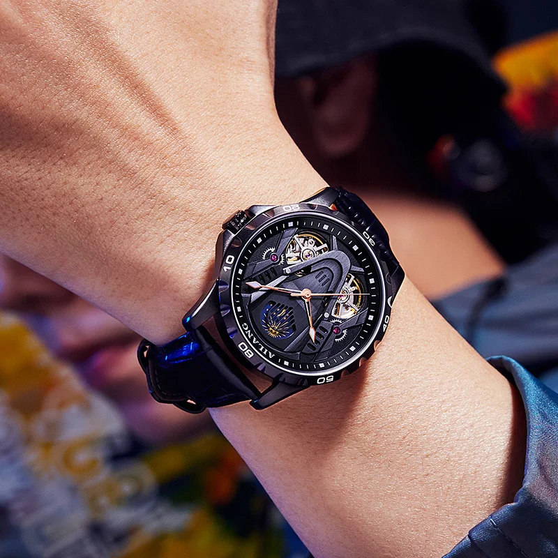 AILANG Watch Automatic Double Pendulum Flywheel