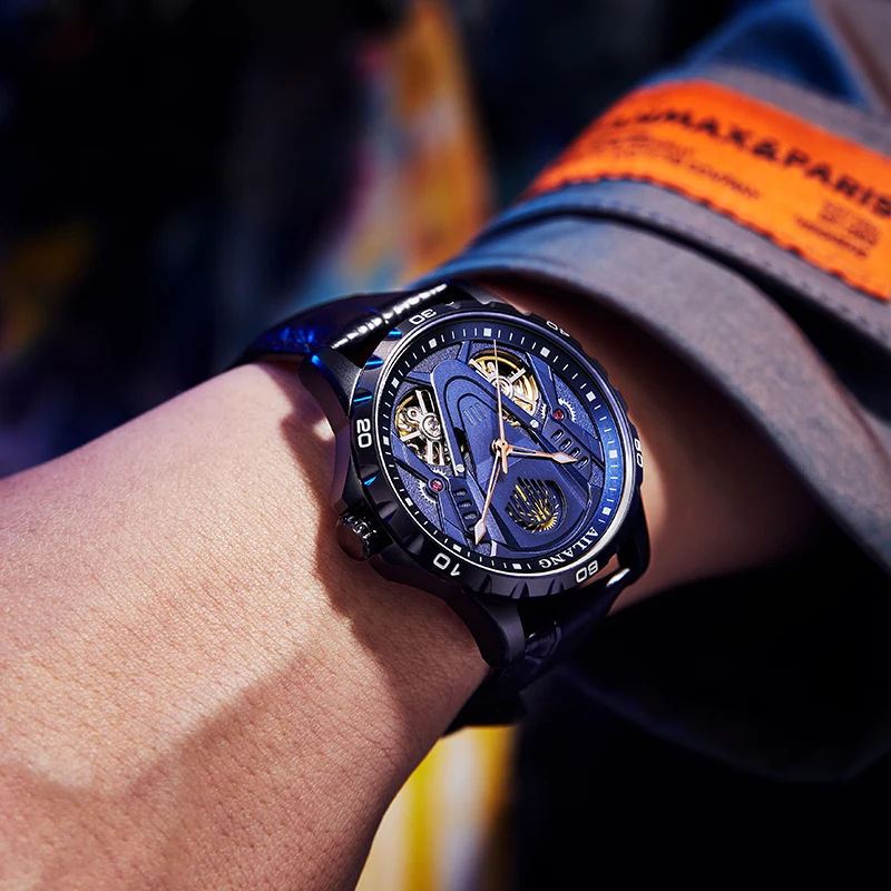 AILANG Watch Automatic Double Pendulum Flywheel