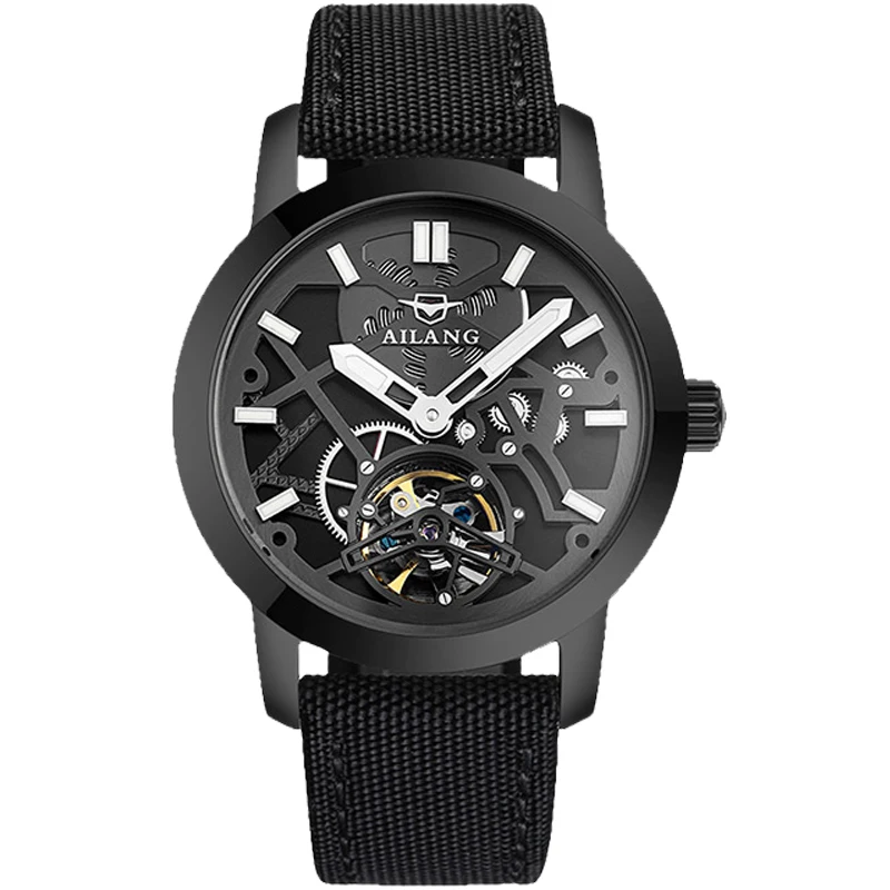 Mechanical Skeleton Stainless Steel Automatic AILANG Watch