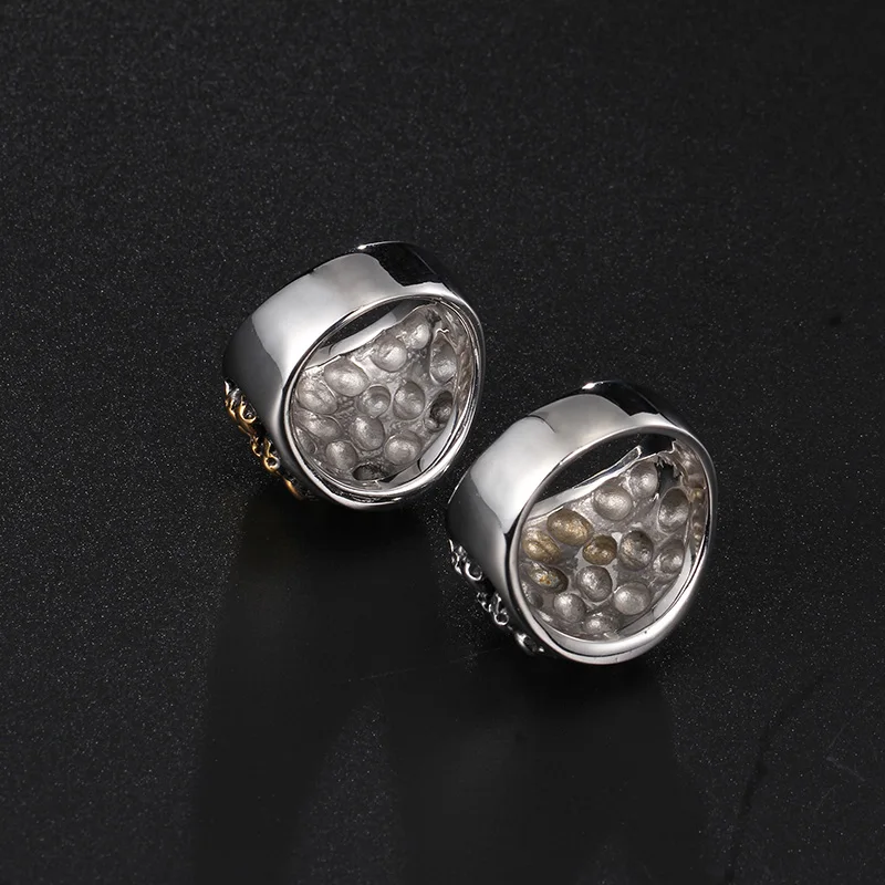 Solid Mens Stainless Steel Skull Rings