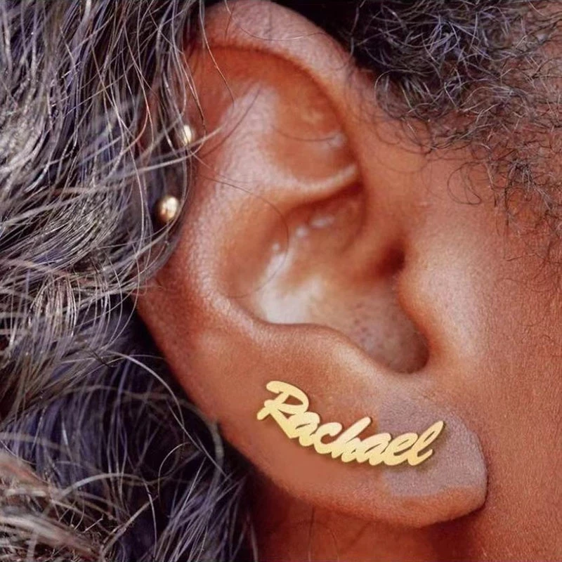Personalized Name Earrings For Women