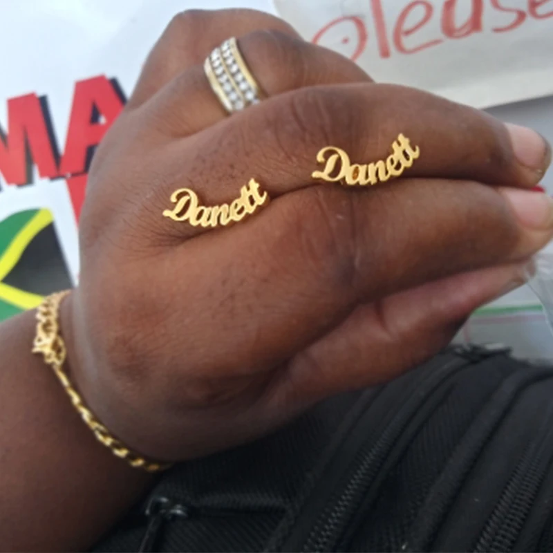 Personalized Name Earrings For Women
